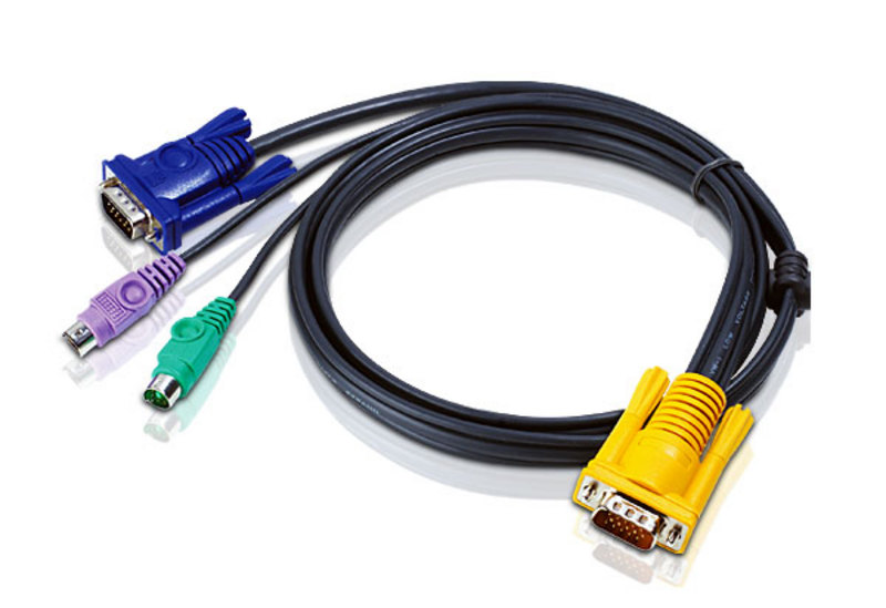 Кабель ATEN CABLE SP15M -- HD15M/MINIDIN6M/ 6M