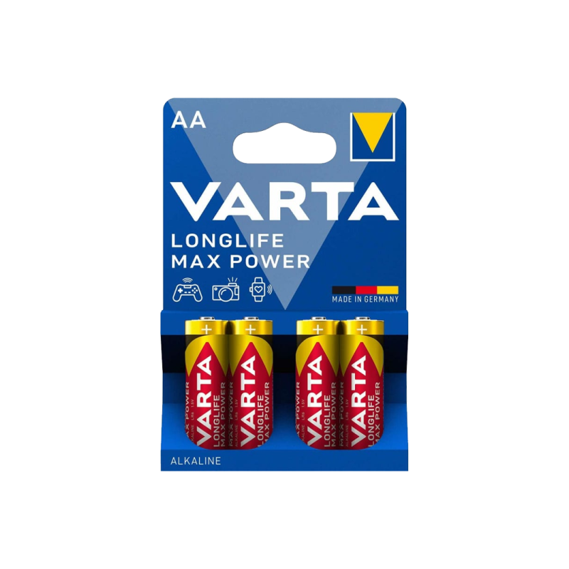 Varta LONGLIFE MAX POWER (MAX TECH) LR6 AA BL4 Alkaline 1.5V