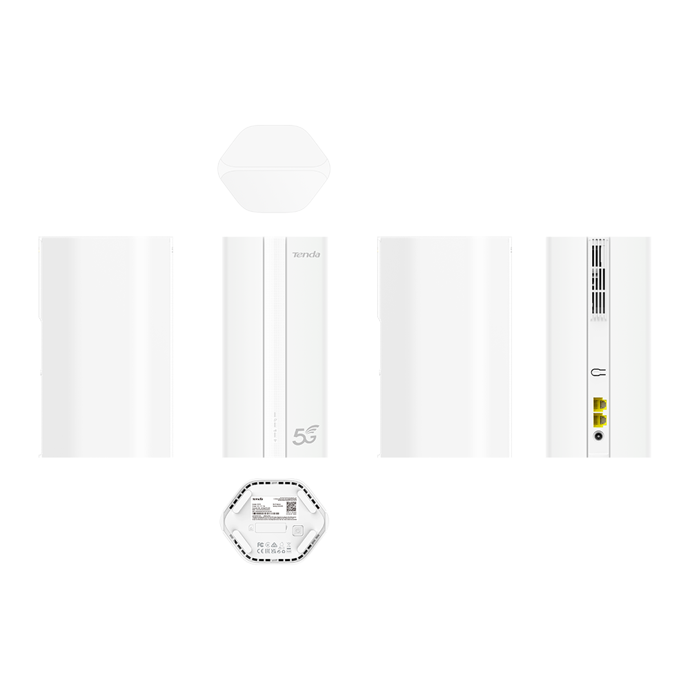 Tenda 5G01 Двухдиапазонный Wi-Fi 6 и 5G роутер AX1500, 2,4/5 ГГц, до 1501 Мбит/с, LAN/WAN 1x1 Гбит/с