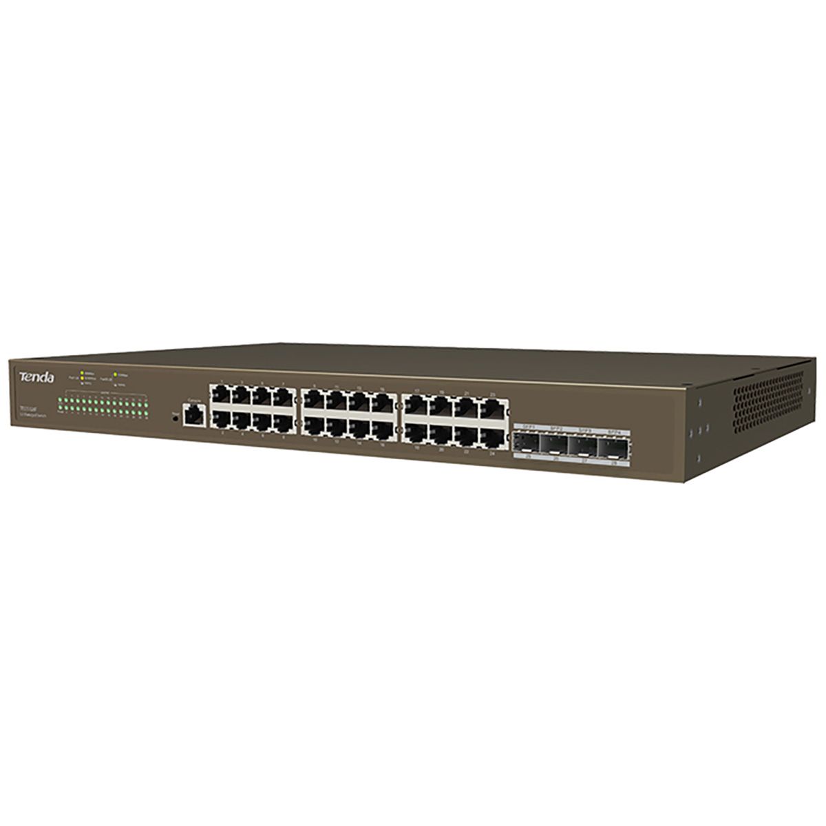 Коммутатор Tenda TEG5328F Коммутатор управляемый L2, 28 портов 24х1 Гбит/с, Base-X SFP 4х1 Гбит/с, у
