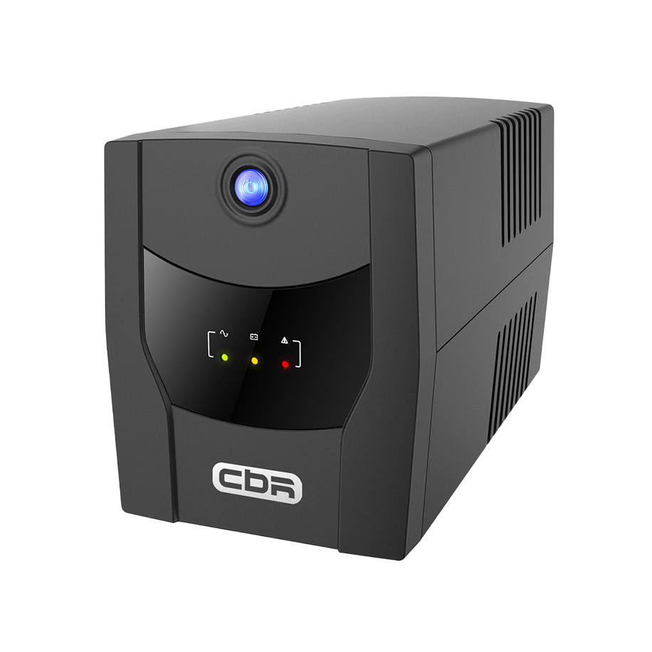 ИБП CBR [QTM-1200T-4F-LCUC] Line Interactive  1200VA/720W 7Ah12V*2 4 x Shuko, HID-USB, RJ45/11
