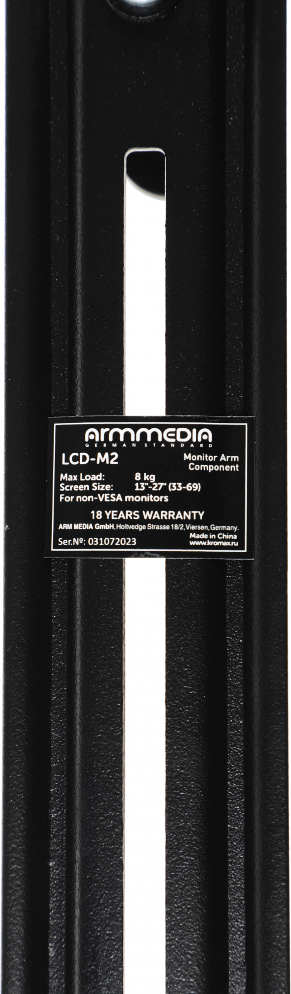 Кронштейн-адаптер для мониторов Arm Media LCD-M2 черный макс.7кг настольный поворот и наклон верт.пе