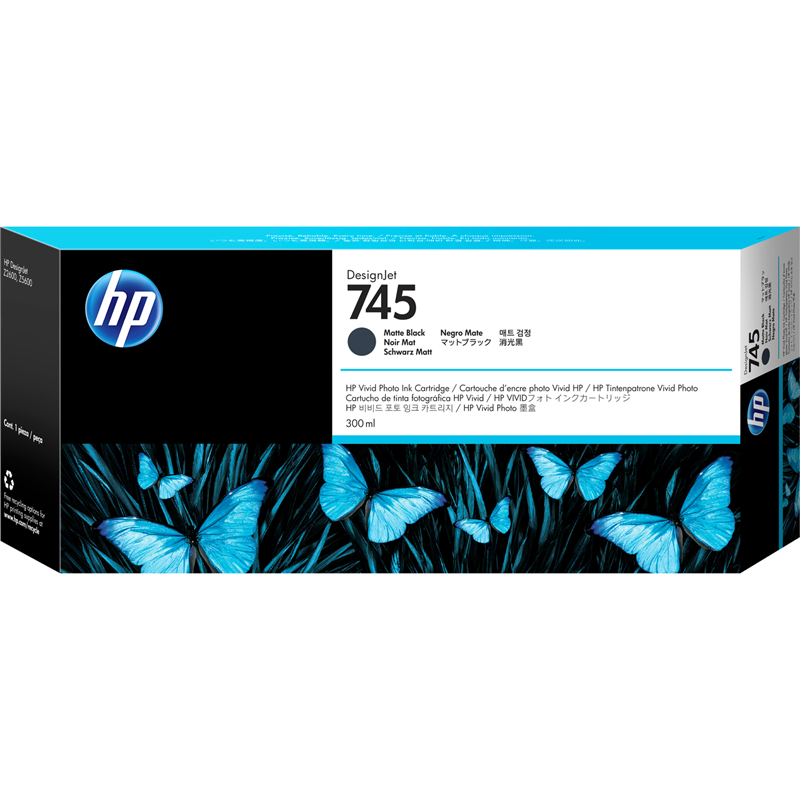 Картридж Cartridge HP 745 для DesignJet Z5600, черный матовый (300мл)