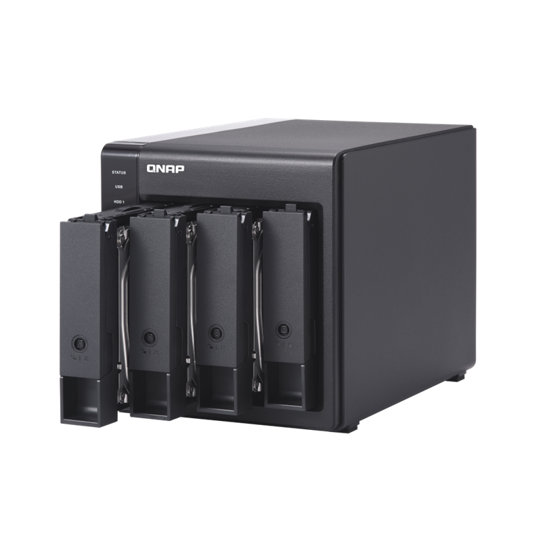 QNAP DAS TR-004 4 Bay 2.5/3.5 SATA Type-C USB 3.1 Gen 1 (5 Gb/s ) Direct Attached Storage with Hardw