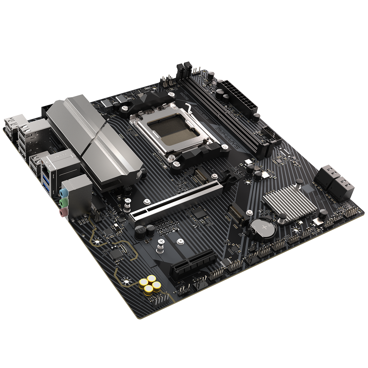 Материнская плата Sapphire B650M-E B650, AM5, 2*DDR5, 1*PCIEx16, 1*PCIEx4, 2*M.2, 4*USB3.2Gen1, 10*U