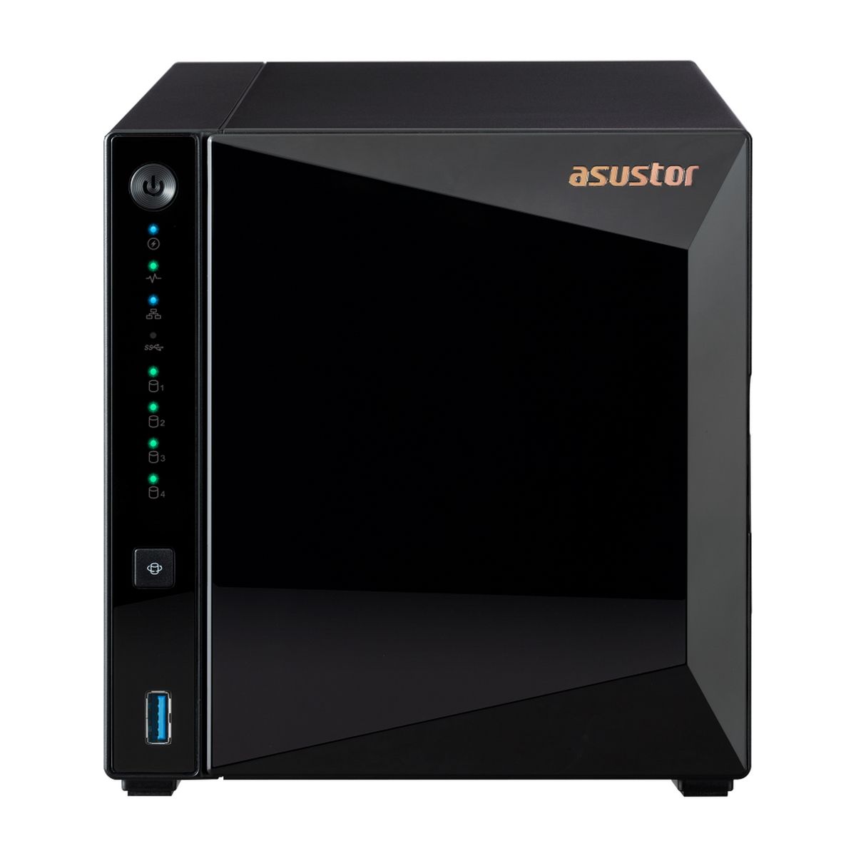 Сетевое хранилище ASUSTOR AS3304T V2 4-Bay NAS/MPl/ARM64 64-bit 1.7GHz/2GBDDR4/noHDD,LFF(HDD,SSD),/1