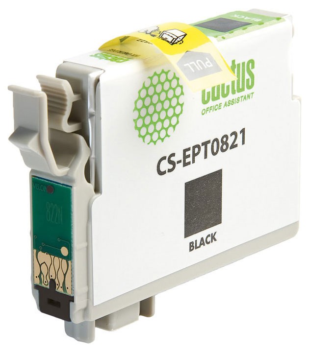 Картридж струйный Cactus CS-EPT0821 T0821 черный (13.8мл) для Epson Stylus Photo R270/290/RX590