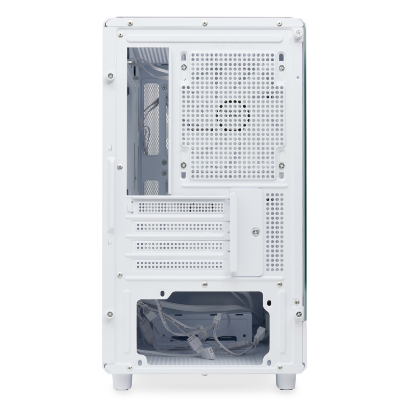 Корпус HSPD M310, Mesh Mini-tower, White, TG, 0.4 SPCC, 3x120mm ARGB mATX, mITX 180/280/160mm 1x2.5"