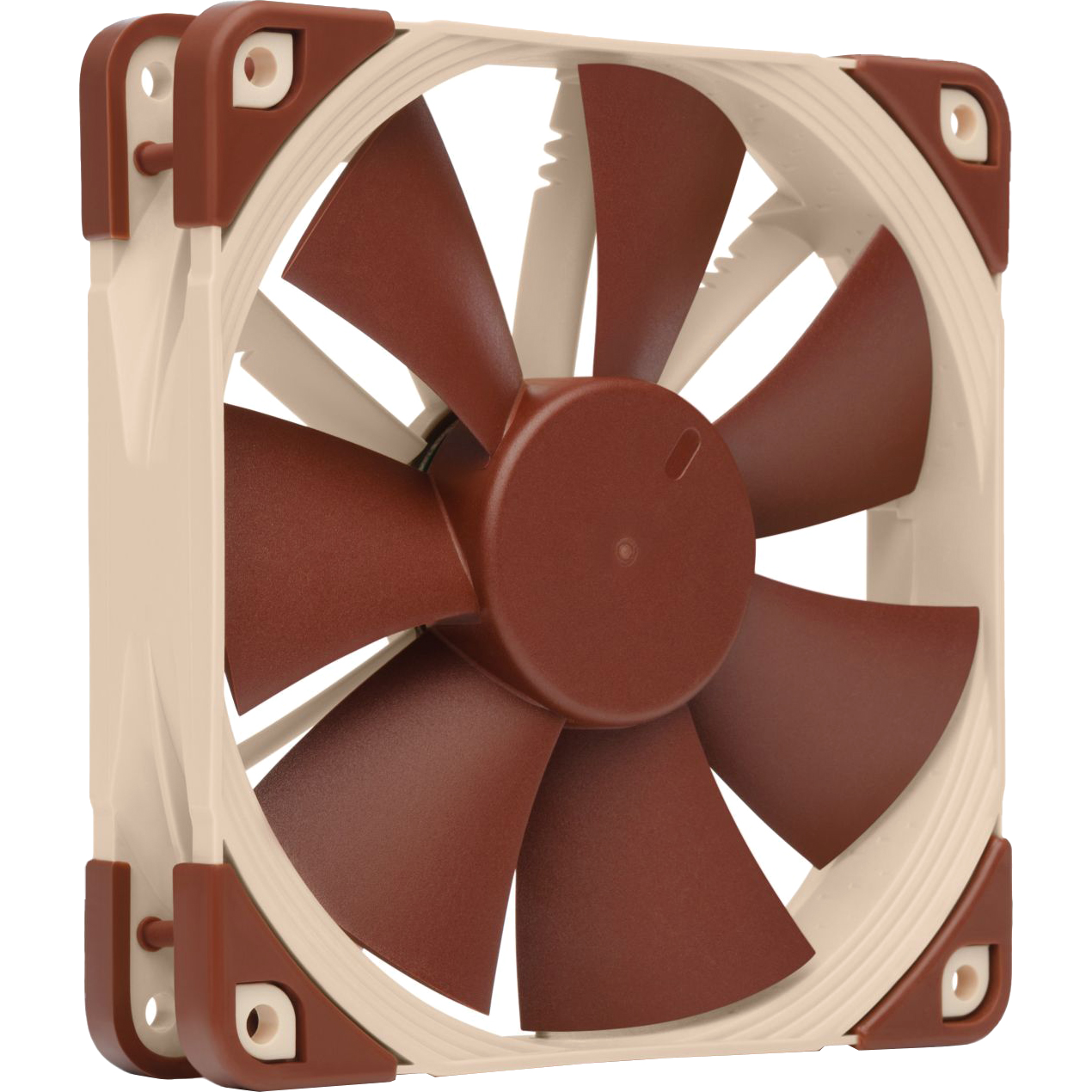 Кулер для корпуса/ Case Cooler Noctua NF-F12 5V PWM (120x120x25mm, 4-pin PWM, 54.97CFM, 22.4dBA, 1500RPM, Beige/Brown)