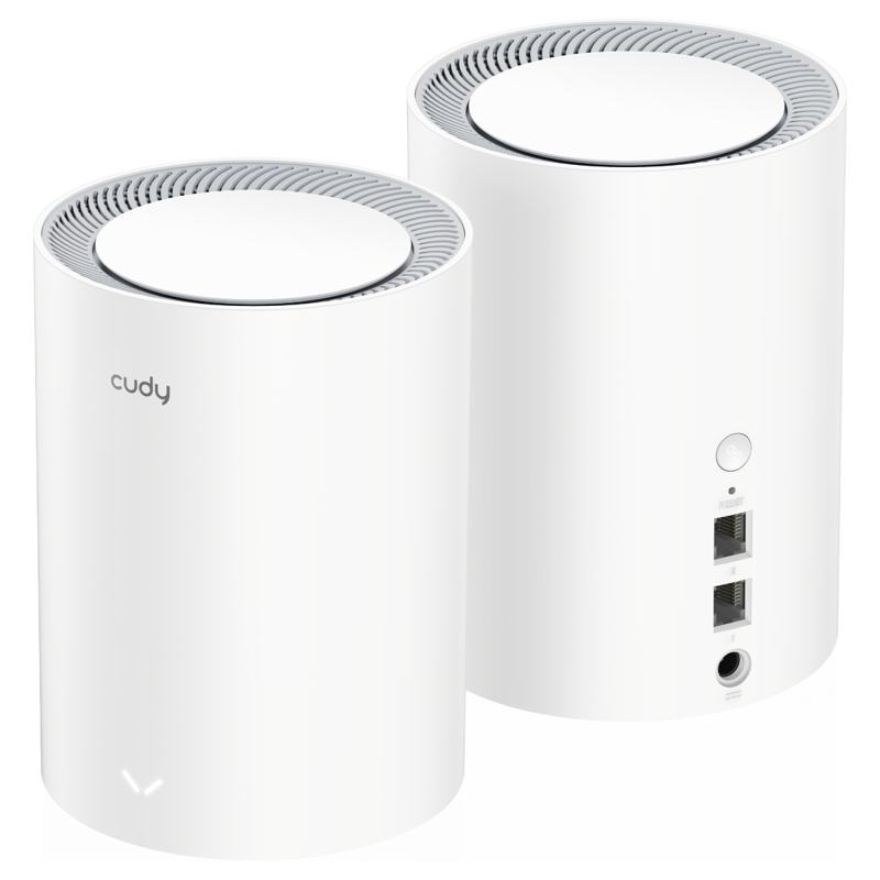Маршрутизатор CUDY AX1800 Wi-Fi 6 Mesh Solution 2-Pack,Chipset MediaTek, Dual-Band, 802.11ax/ac/a/b/