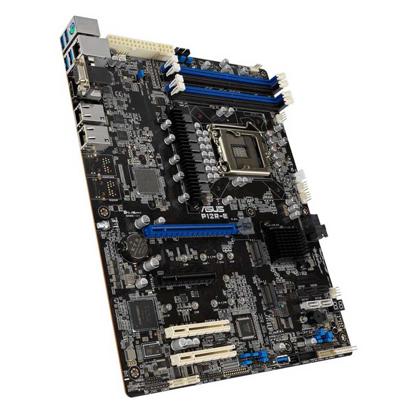 Серверная материнская плата ASUS Motherboard P12R-E,1xLGA1200,4x3200/2933/2666UDIMM(upto128GB),8xSAT