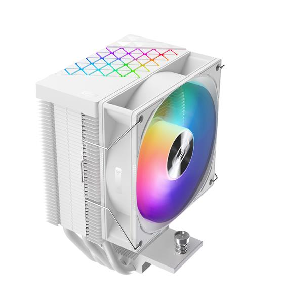 Устройство охлаждения(кулер) PcCooler R400 ARGB Soc-AM5/AM4/1200/1700/1851 белый 4-pin 18-30dB Al+Cu
