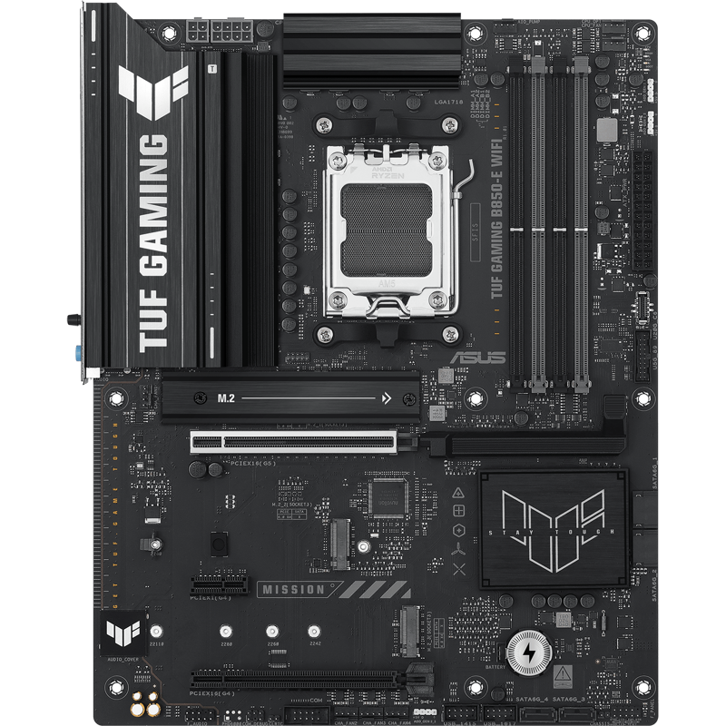 Материнская плата Asus TUF GAMING B850-E WIFI Socket AM5 AMD B850 4xDDR5 ATX AC`97 8ch(7.1) 2.5Gg RA