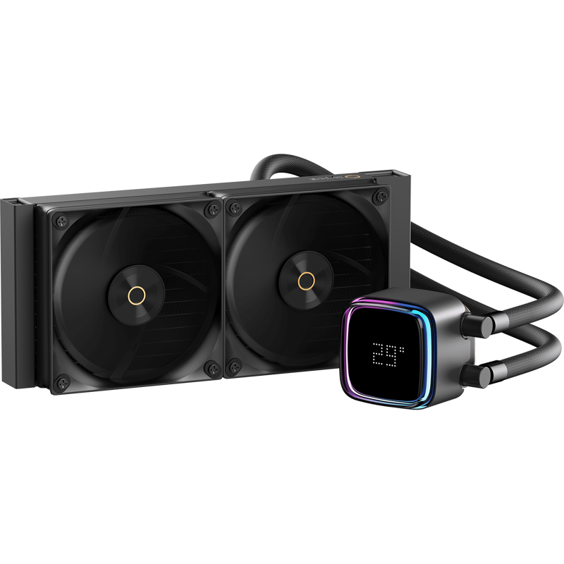 Вентилятор для процессора Ocypus Iota L24 BK ARGB Black 280W/ All Intel/ AMD AM*/ Digital display / 