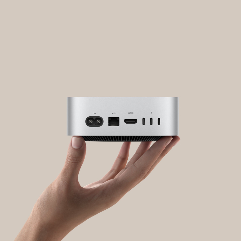 Компьютер Apple Mac Mini (2024) M4 Pro chip 12-core CPU and 16-core GPU, 24GB, 512GB, silver 