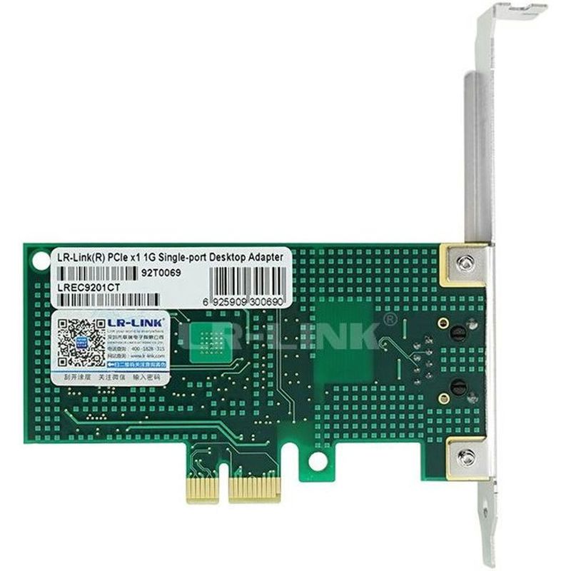 Сетевой адаптер LR-LINK LREC9201CT Intel 82574 PCI-E x1 1GB 1 X RJ45 EXPI9301CT