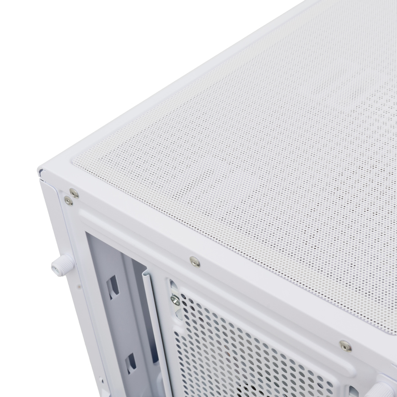 Корпус HSPD M310, Mesh Mini-tower, White, TG, 0.4 SPCC, 3x120mm ARGB mATX, mITX 180/280/160mm 1x2.5"