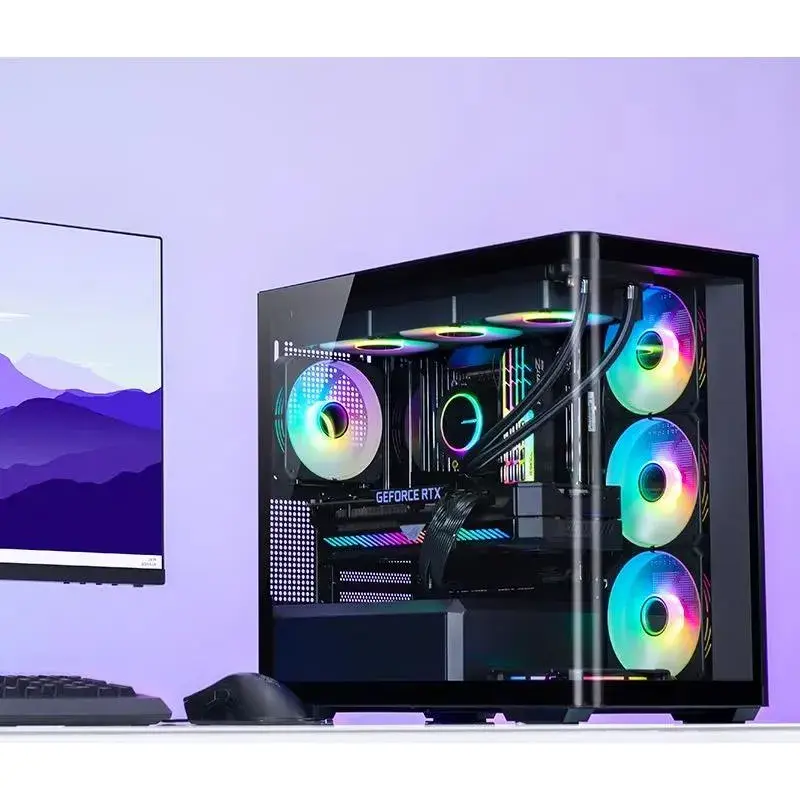 Корпус JONSBO D300, Mini-Tower, TG, no fan, 2xUSB-A 3.2 + 1xUSB-C 3.2, mATX, mITX Black