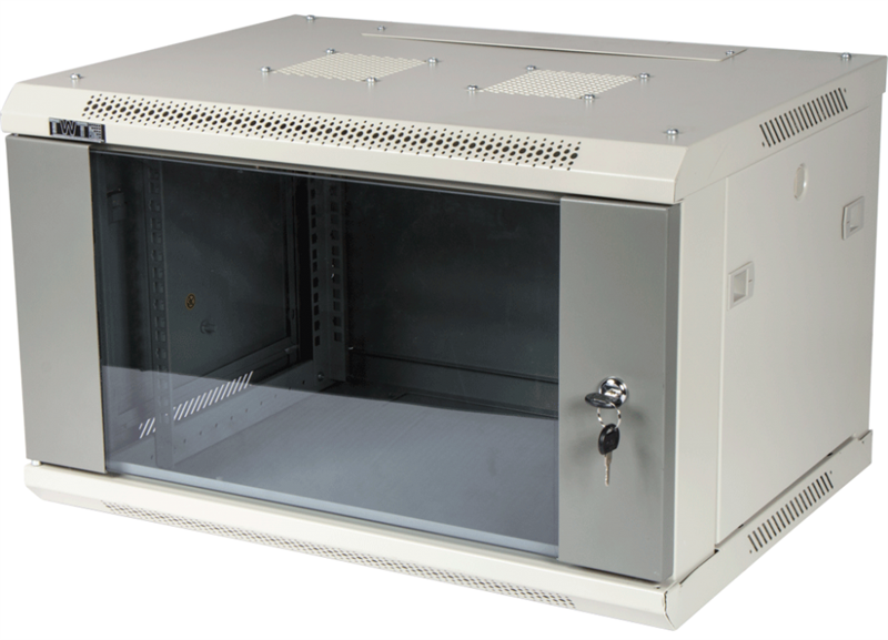 Шкаф Шкаф настенный серии Pro, 12U 600x450, стеклянная дверь