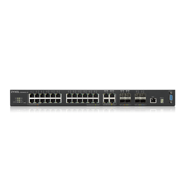 Коммутатор ZYXEL ZYXEL XGS4600-32 L3 Managed Switch, 28 port Gig and 4x 10G SFP+, stackable, dual PS