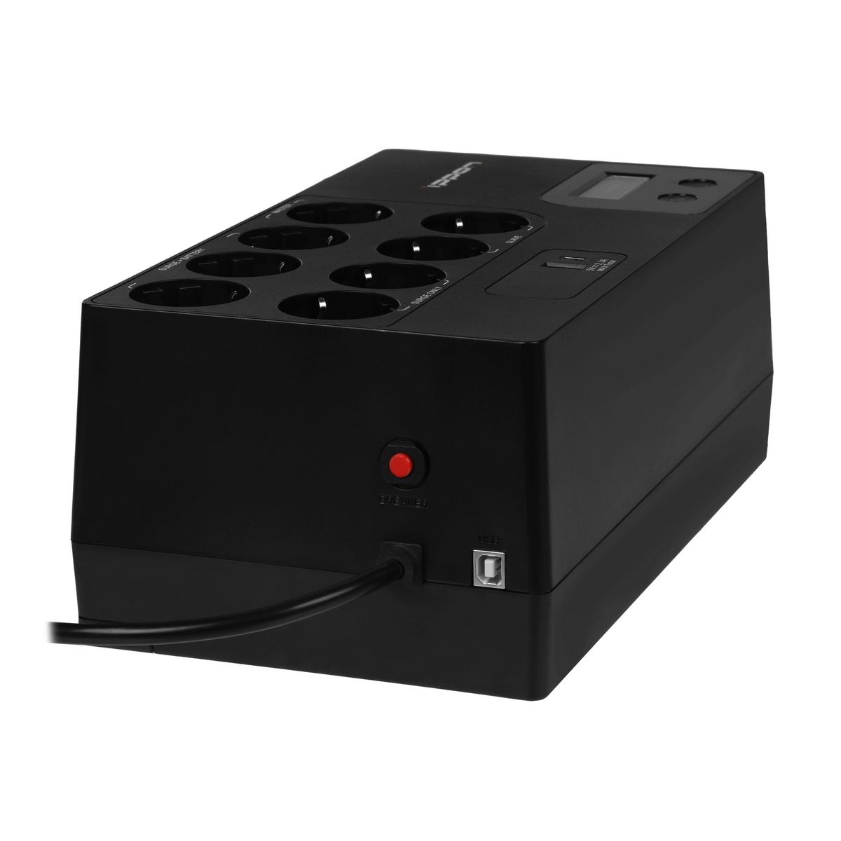 Источник бесперебойного питания Ippon Kirpich 850 480Вт 850ВА черный