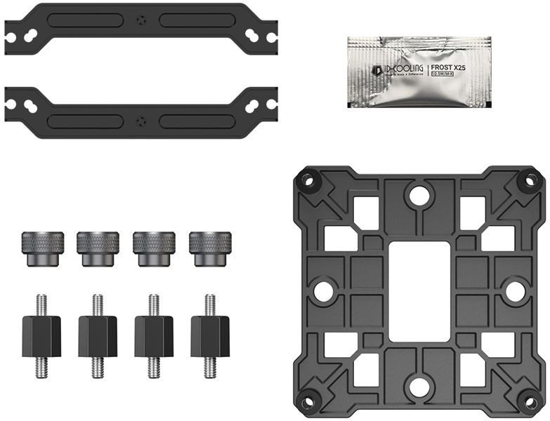 Устройство охлаждения(кулер) ID-Cooling SE-904-XT Soc-AM5/AM4/1200/1700/1851 черный 4-pin 14-29.1dB 