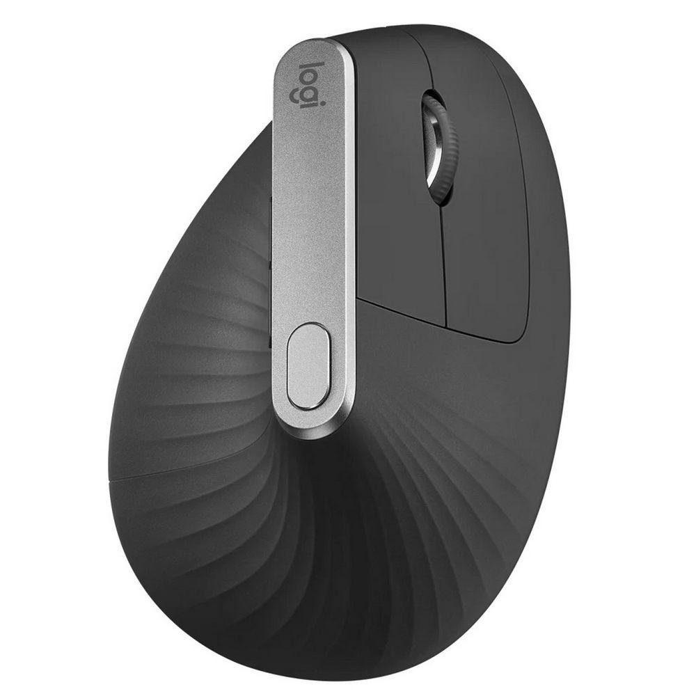 Мышь Logitech MX Vertical черный оптическая 4000dpi беспров. BT/Radio USB 4but (910-005451)