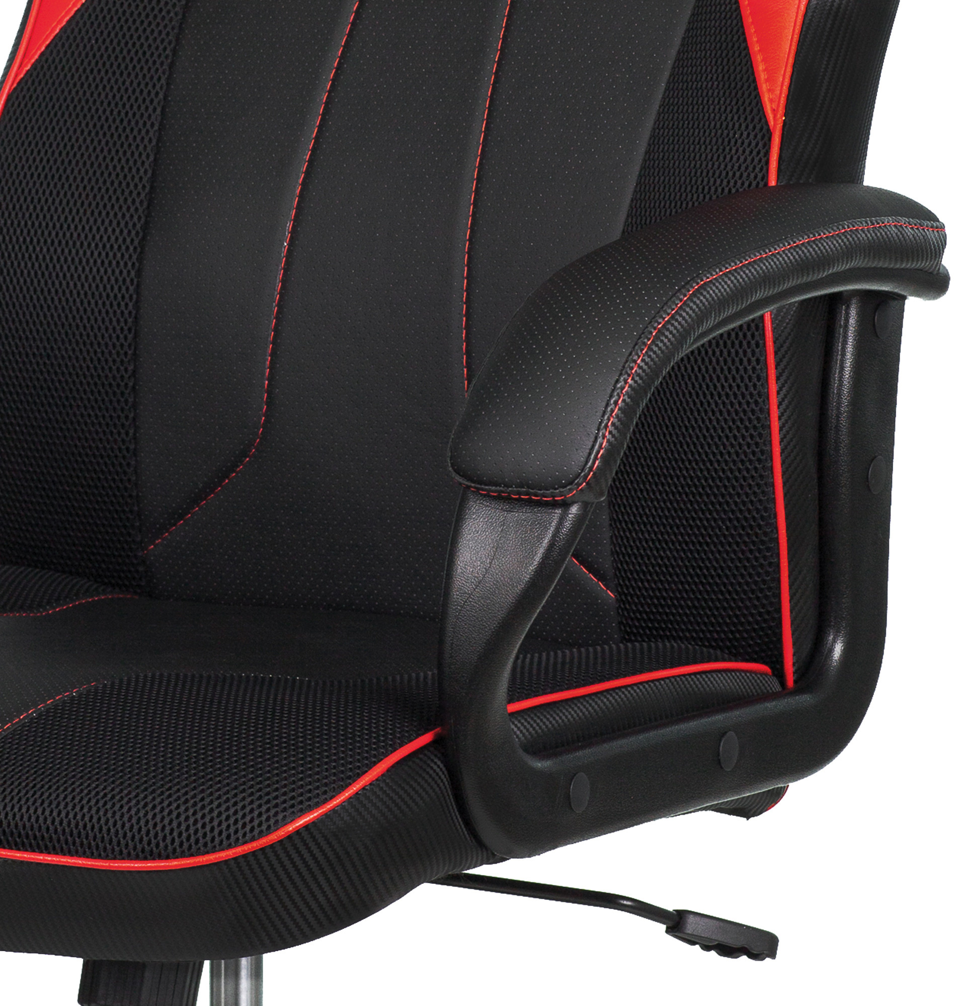 Кресло игровое A4Tech Bloody GC-300 черный/красный ткань/эко.кожа крестов.