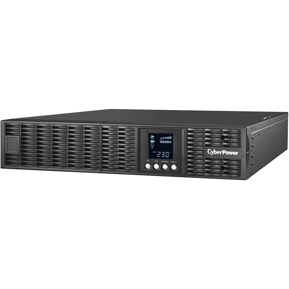 CyberPower ИБП Online OLS1500ERT2U 1500VA/1350W USB/RS-232/EPO/SNMPslot/RJ11/45/ВБМ (6 IEC С13)