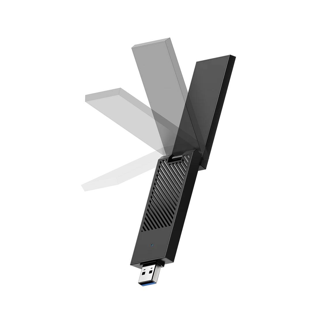 Cudy WU5400 1.0 USB-адаптер Wi-Fi 6E AX5400 с высоким коэффициентом усиления, 2,4/5/6 ГГц, до 5374 М