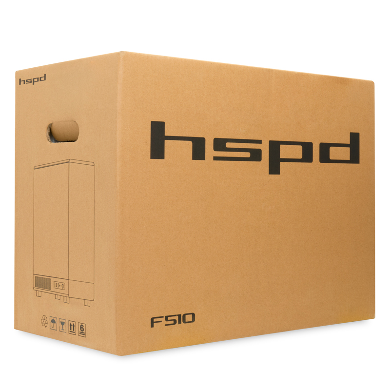 Корпус HSPD F510, Panoramic Mid Tower, Black, TG, 0.5 SPCC, 3x120mm ARGB ATX, mATX, mITX 180/280/160