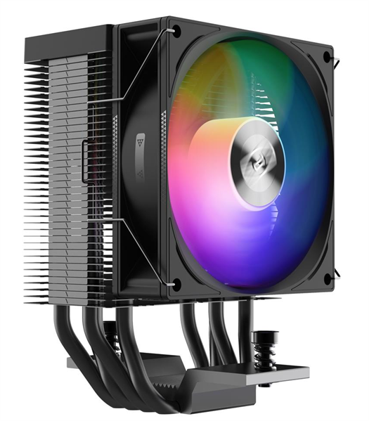 Устройство охлаждения(кулер) PcCooler R400 ARGB Soc-AM5/AM4/1200/1700/1851 черный 4-pin 18-30dB Al+C