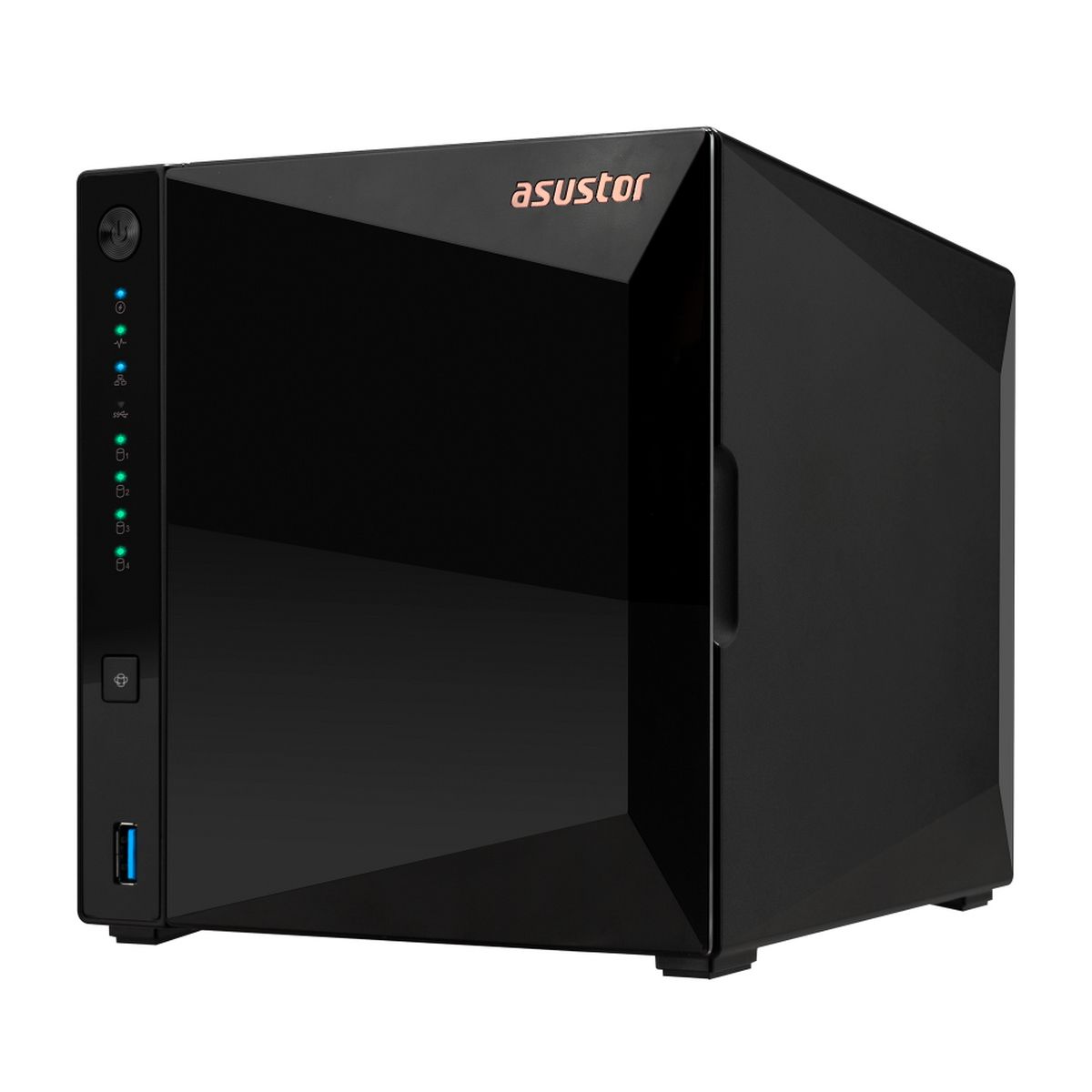 Сетевое хранилище ASUSTOR AS3304T V2 4-Bay NAS/MPl/ARM64 64-bit 1.7GHz/2GBDDR4/noHDD,LFF(HDD,SSD),/1