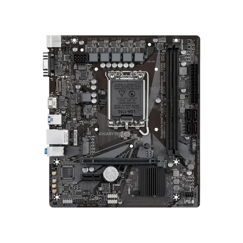 Материнская плата Gigabyte H610M H V2 Soc-1700 Intel H610 2xDDR5 mATX AC`97 8ch(7.1) GbLAN+VGA+HDMI