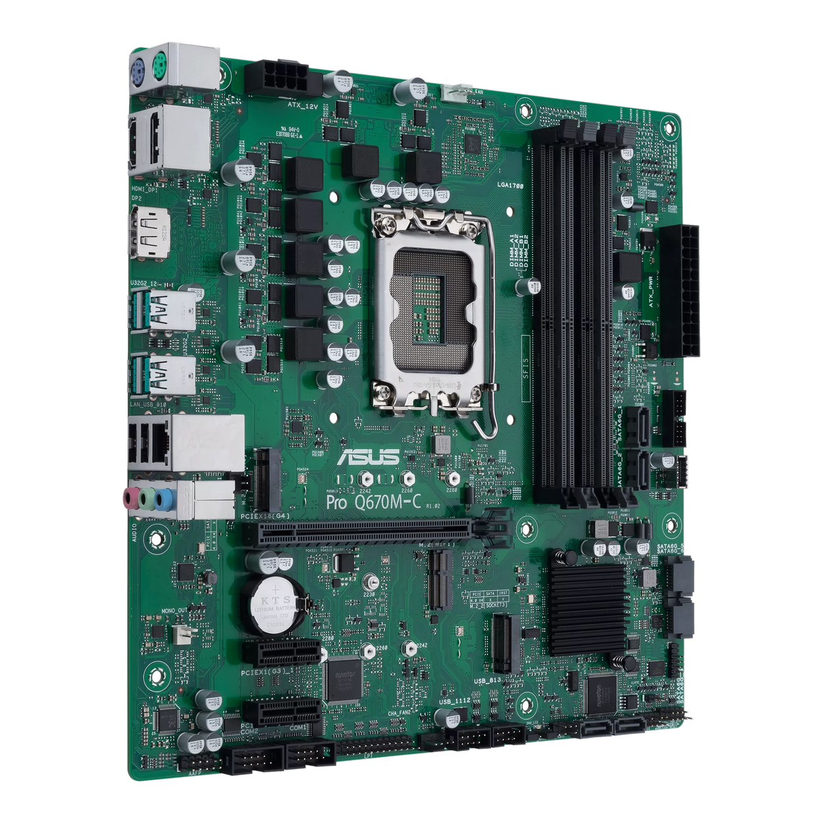 Материнская плата Asus PRO Q670M-C-CSM Soc-1700 Intel Q670 4xDDR5 mATX AC`97 8ch(7.1) GbLAN RAID+HDM