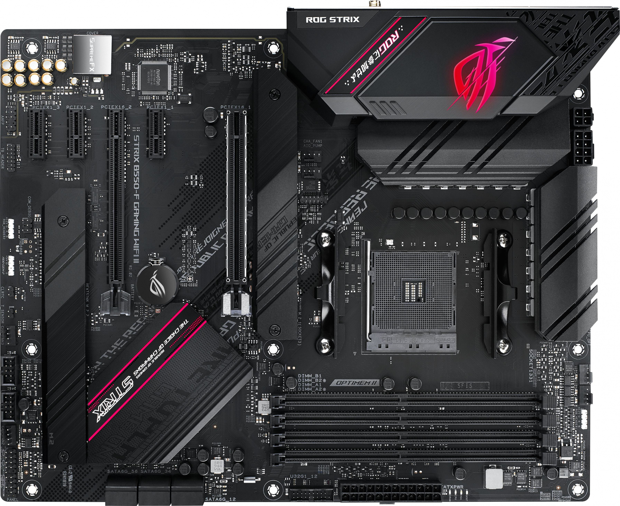 Материнская плата Asus ROG STRIX B550-F GAMING WIFI II Soc-AM4 AMD B550 4xDDR4 ATX AC`97 8ch(7.1) 2.