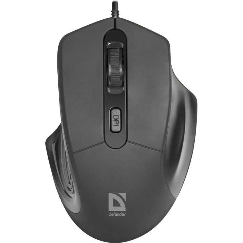 Мышь Defender Datum MB-347 черный оптическая 1600dpi USB 3but (52347)