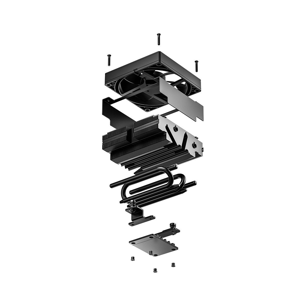 Устройство охлаждения(кулер) ID-Cooling IS-53-XT Soc-AM5/AM4/1200/1700/1851 черный 4-pin 14-33.2dB A