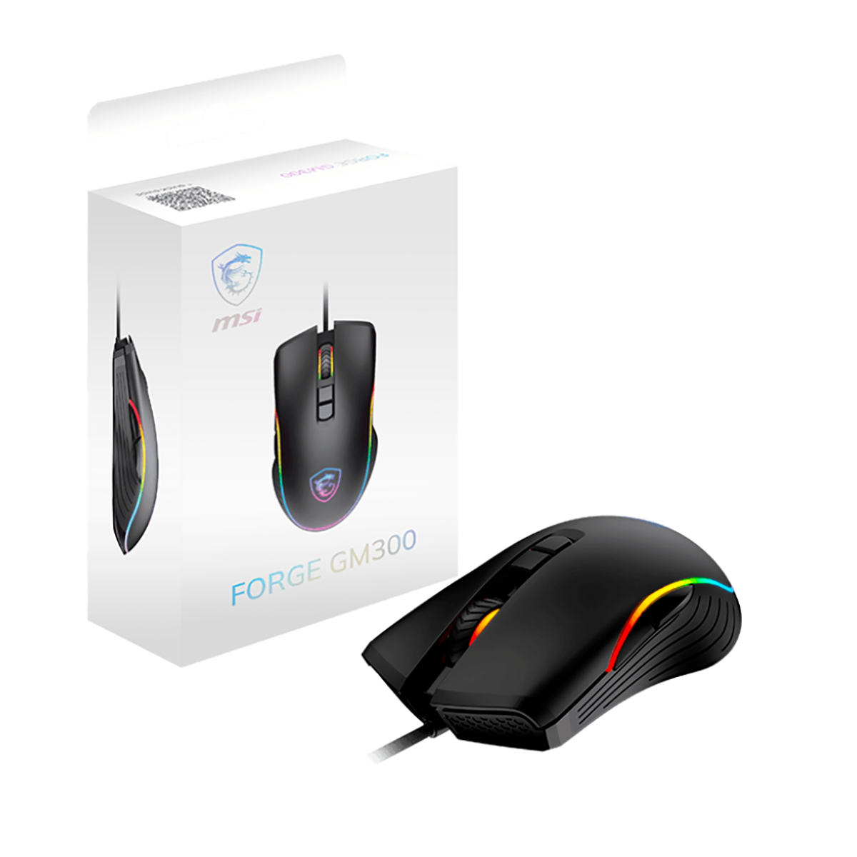 Мышь MSI Forge GM300 черный оптическая 7200dpi USB 6but (S12-0402300-HH9)