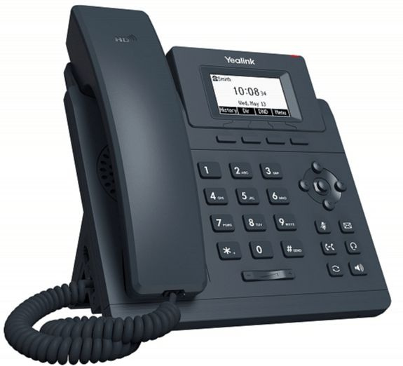 Телефон IP Yealink SIP-T30P без блока питания черный (SIP-T30P WITHOUT PSU)