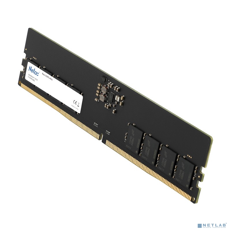 Память DDR5 16GB 4800MHz Netac NTBSD5P48SP-16 Basic RTL Gaming PC5-38400 CL40 DIMM 288-pin 1.1В Inte