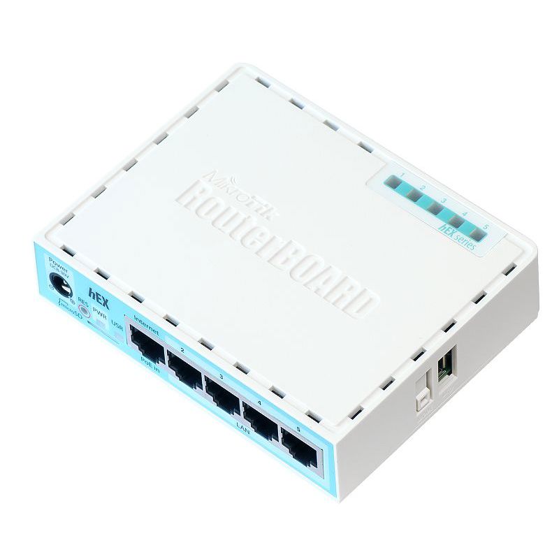 Маршрутизатор MikroTik hEX (RB750GR3) 10/100/1000BASE-TX белый