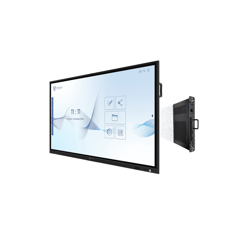 Интерактивный комплекс NextPanel 86", 4К (3840*2160), 400 кд/м2, 4000:1, IR, 10 мс, 20 касаний, WiFi