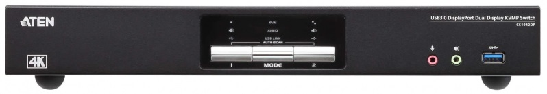 КВМ переключатель ATEN 2-Port USB3.0 4K DisplayPort Dual Display KVM switch