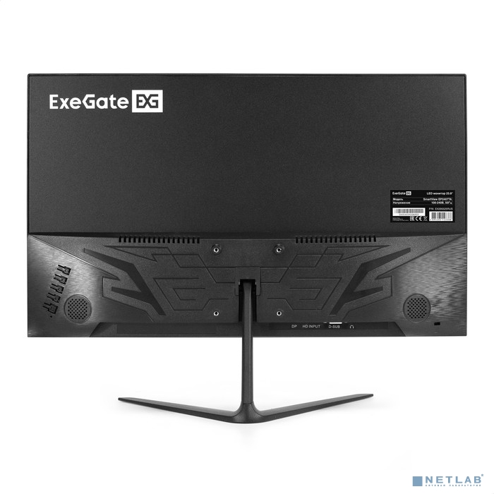 LCD ExeGate 23.8" EP2407TA SmartView черный {IPS 1920x1080 75Hz 5ms 16:9 250cd 1000:1 178/178 D-Sub 