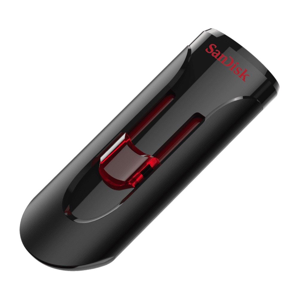 Флеш Диск Sandisk 128Gb Cruzer Glide SDCZ600-128G-G35 USB3.0 черный/красный