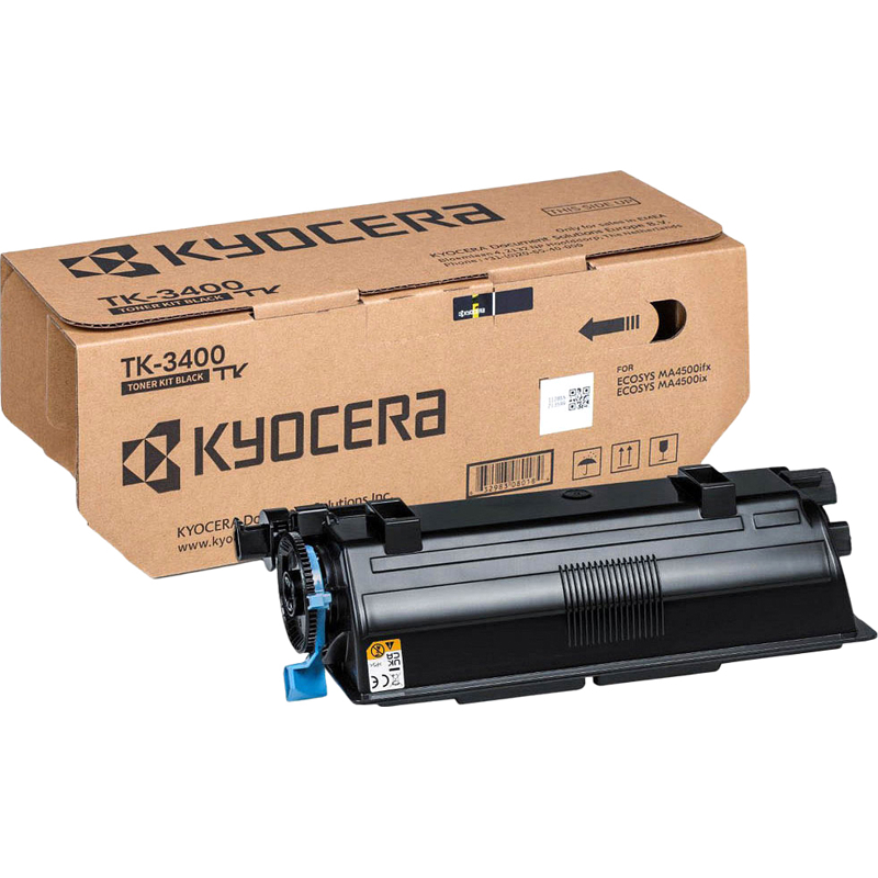 Тонер-картридж TK-3400 для ECOSYS PA4500x/PA5000x/PA5500x/PA6000x/MA4500x/MA4500fx (12500 стр.)