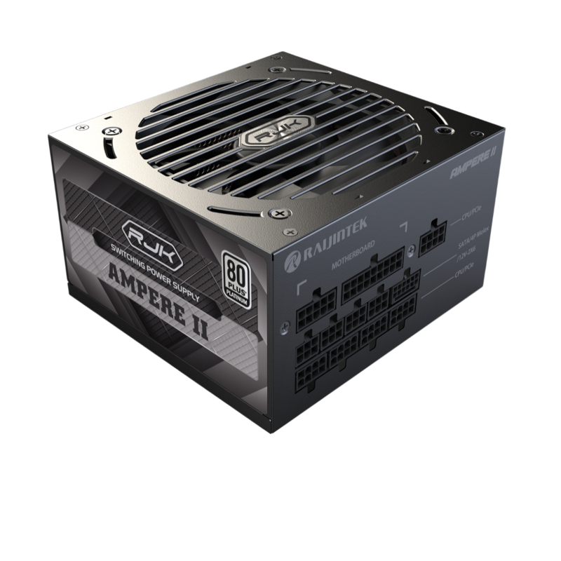 Блоки питания Raijintek AMPERE II 1200, 1200W 80+ Platinum (ATX, 3.1, PCIe 5.1, Full-modular, 1x24(2