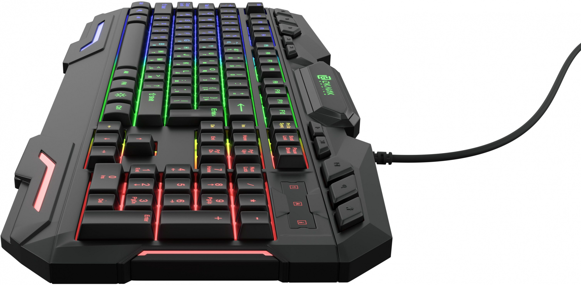 Клавиатура Оклик 700G Dynasty черный USB Multimedia for gamer LED