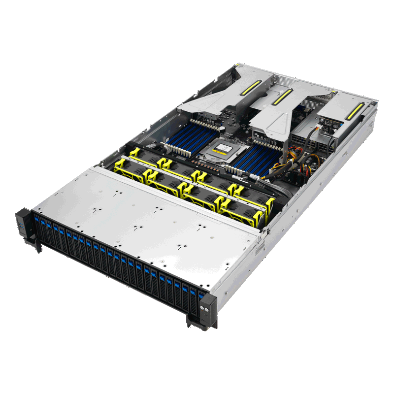 Серверная платформа ASUS RS521A-E12-RS24U/1G/2kW/16NVMe/FAN/RH/OCP/GPU